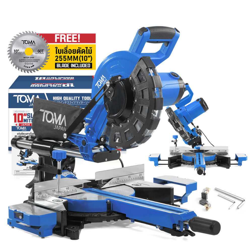 เครื่องเลื่อยองศา TOMA JAPAN รุ่น GX-955U 10 นิ้ว 2,500 วัตต์